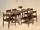 Bộ Bàn Ăn Natori Chân Chữ U Cách Điệu (Tùy Chọn 6 - 8 Ghế Tay Vát) BA-13